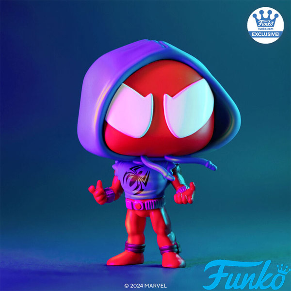 Funko POP #1453 Marvel Spider-Man Scarlet Spider with Hoodie Exclusive Figure